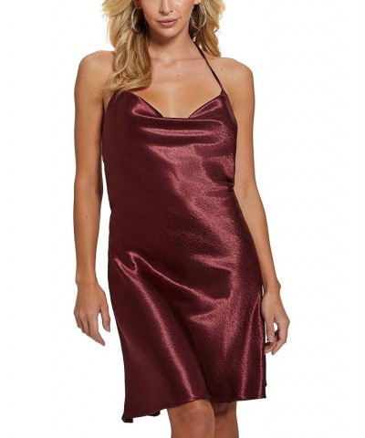 Women's Taryn Cowl Neck Dress Mystic Wine $27.10 Dresses