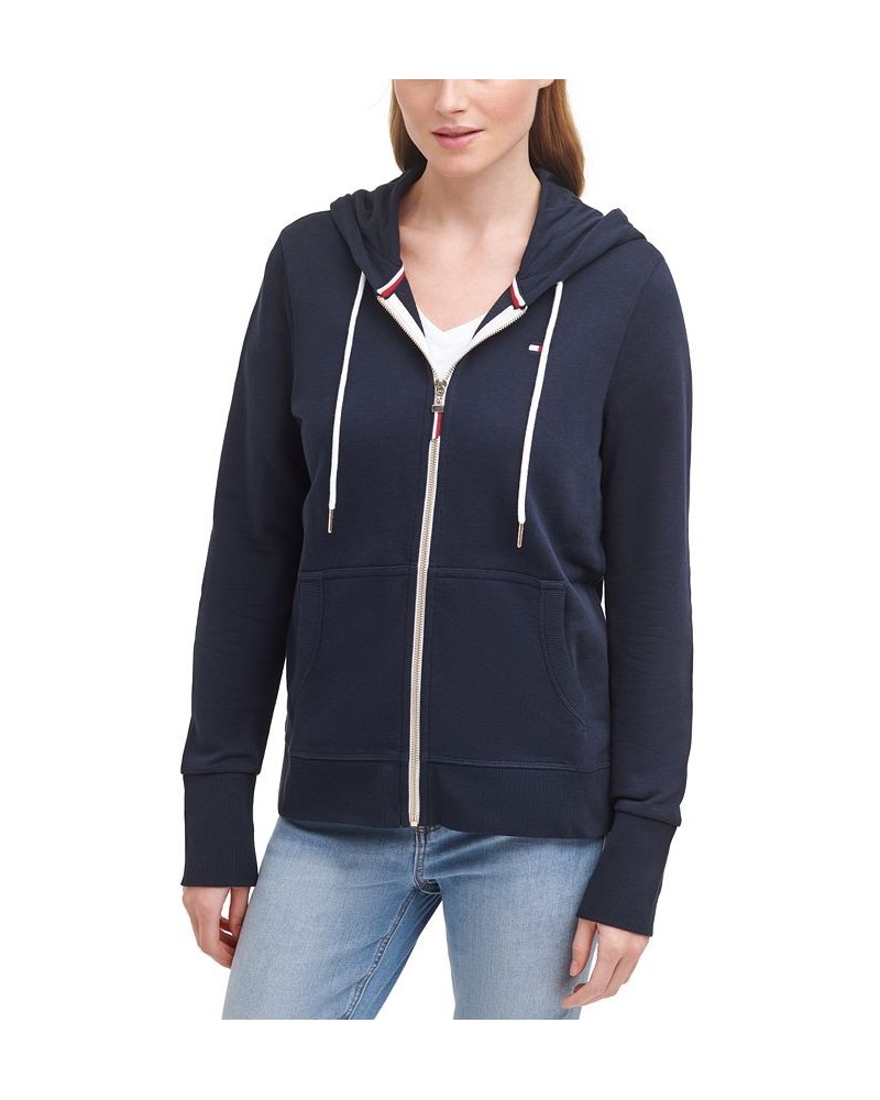 Women's French Terry Hoodie Blue $26.40 Sweatshirts