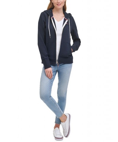 Women's French Terry Hoodie Blue $26.40 Sweatshirts