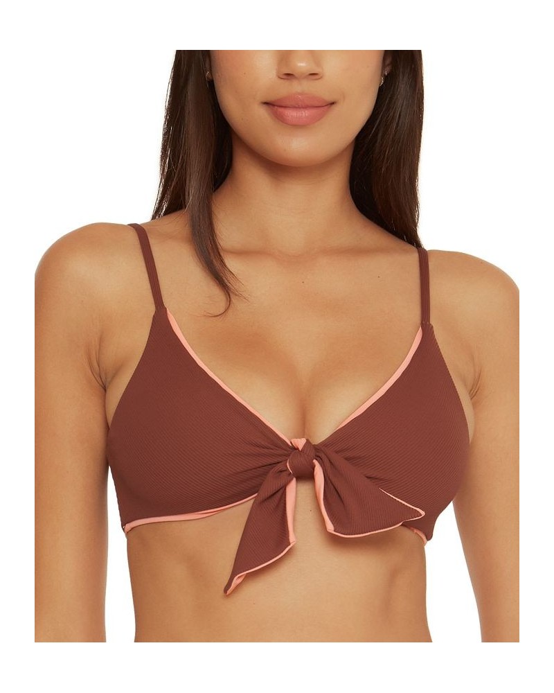 Women's Modern Edge Buckle Bikini Top Coconut $44.00 Swimsuits