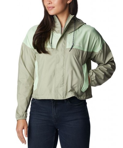 Women's Flash Challenger Cropped Jacket Green $35.74 Jackets