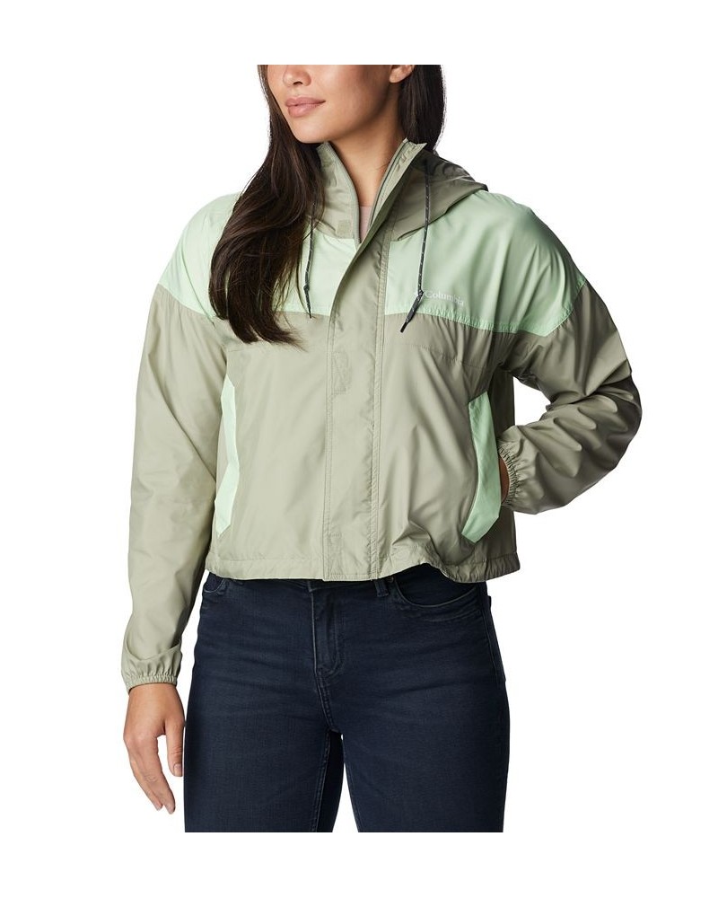 Women's Flash Challenger Cropped Jacket Green $35.74 Jackets