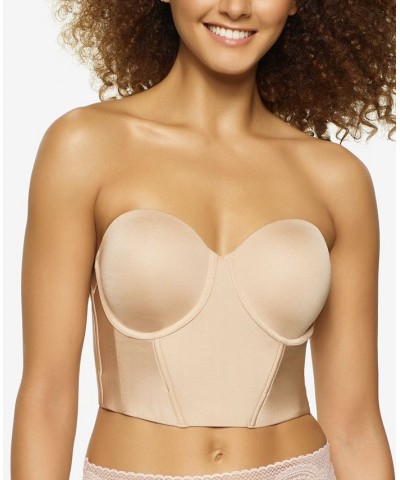 Body Veil Longline Low Back Convertible Strapless Bra Tan/Beige $26.71 Bras