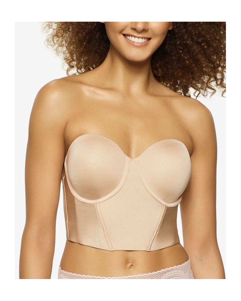 Body Veil Longline Low Back Convertible Strapless Bra Tan/Beige $26.71 Bras