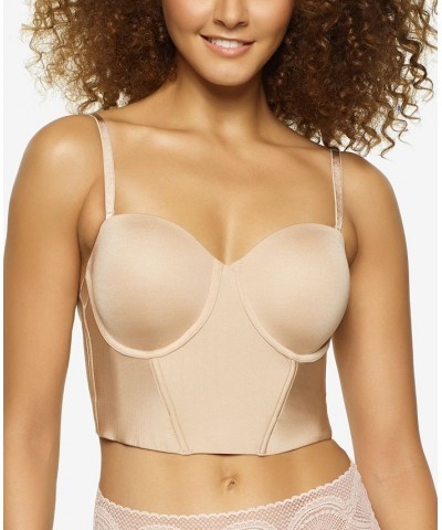 Body Veil Longline Low Back Convertible Strapless Bra Tan/Beige $26.71 Bras