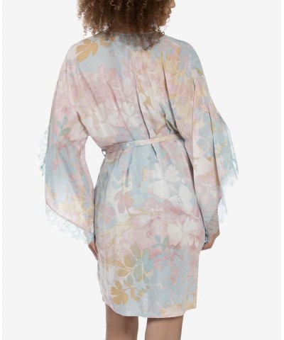 Women's Nikki Sunrise Floral Wrapper Cream $20.40 Sleepwear