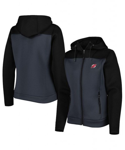 Women's Black Gray New Jersey Devils Protect Full-Zip Jacket Black, Gray $52.99 Jackets