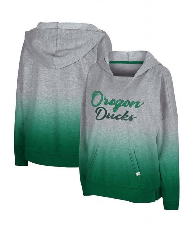 Women's Heathered Gray Oregon Ducks On Wednesdays Dip-Dye Pullover Hoodie Heathered Gray $33.59 Sweatshirts