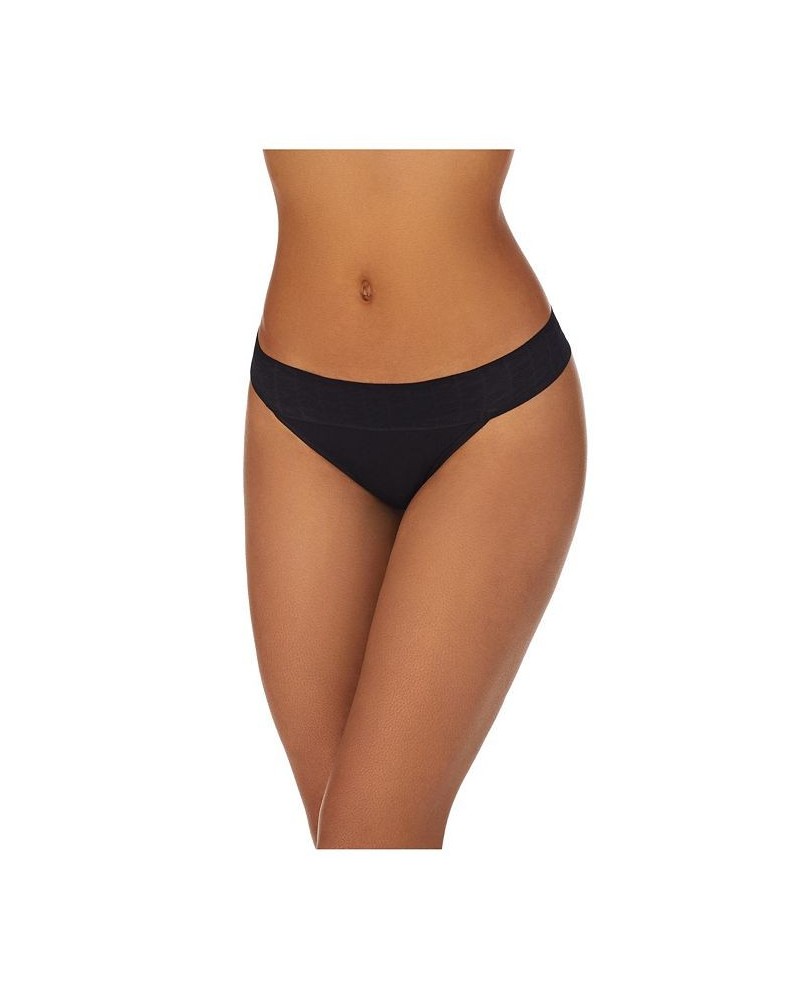 Women's Stretch Thong DK8935 Black $9.75 Underwears