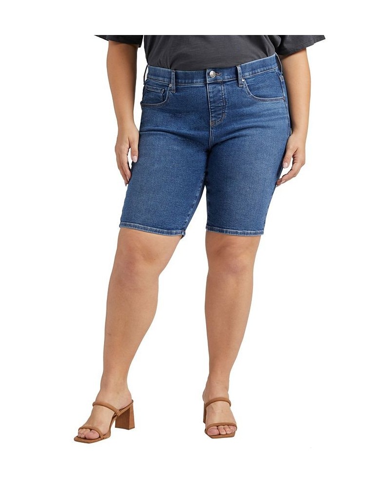 Plus Size Maya Mid Rise Shorts Vista Blue $24.01 Shorts