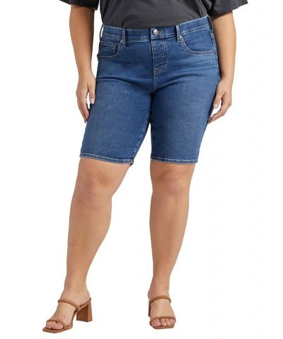 Plus Size Maya Mid Rise Shorts Vista Blue $24.01 Shorts