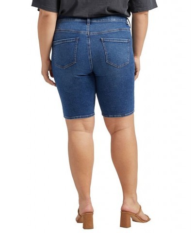 Plus Size Maya Mid Rise Shorts Vista Blue $24.01 Shorts