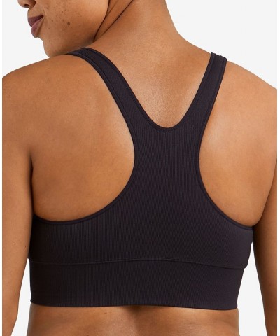 Women's Pure Comfort Feel Good Seamless Crop Tank DM2304 Black $11.70 Bras