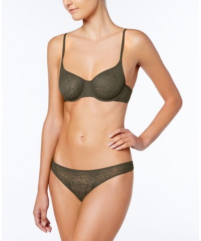 Modern Lace Sheer Demi Bra DK4019 Green $20.02 Bras