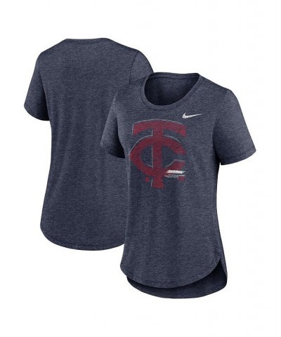 Women's Heather Navy Minnesota Twins Touch Tri-Blend T-shirt Heather Navy $18.00 Tops