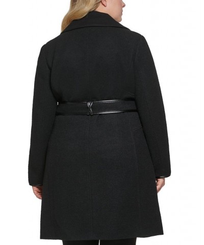 Women's Plus Size Asymmetrical-Zipper Coat Black $101.50 Coats