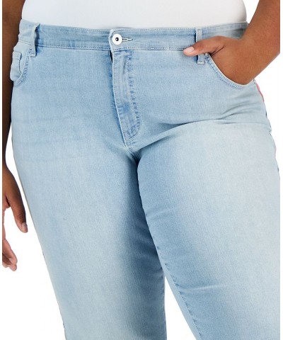 Plus Size Embroidered Roll-Cuff Capri Sol Embroidered $21.07 Jeans