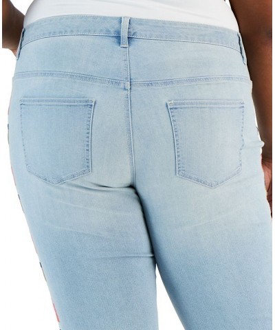 Plus Size Embroidered Roll-Cuff Capri Sol Embroidered $21.07 Jeans