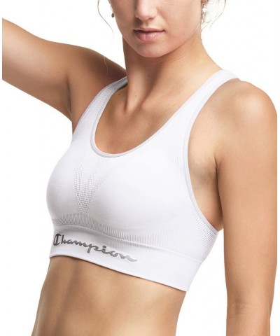 Women's Infinity Medium Impact Sports Bra B5659 White $21.60 Bras