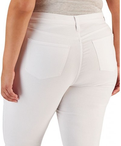 Trendy Plus Size Skinny Ankle Jeans Optic White $12.00 Jeans