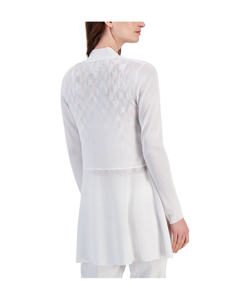 Monterey Open-Front Longline Cardigan Bright White $35.97 Sweaters