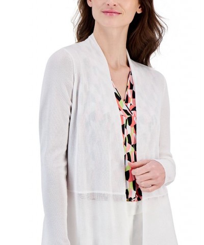 Monterey Open-Front Longline Cardigan Bright White $35.97 Sweaters