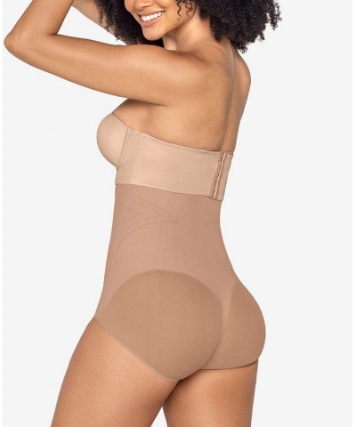 Women's Light Tummy-Control Open Bust Faja Bodysuit 012728M Tan/Beige $33.15 Shapewear