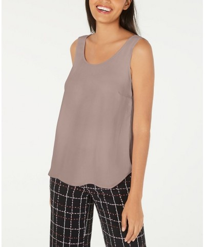 Women's Sleeveless Scoop-Neck Blouse Pink $12.00 Tops