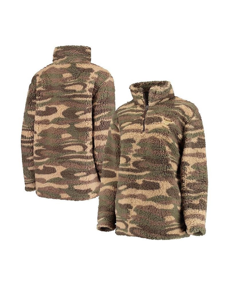 Women's Camo St. Louis Blues Sherpa Quarter-Zip Jacket Camo $45.04 Jackets