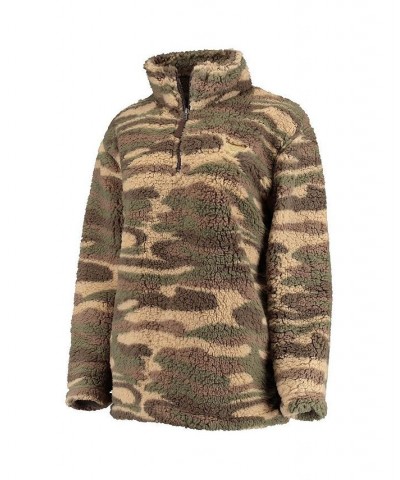 Women's Camo St. Louis Blues Sherpa Quarter-Zip Jacket Camo $45.04 Jackets