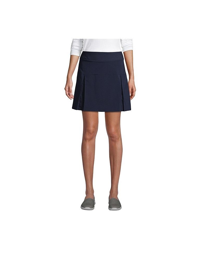 School Uniform Women's Active Skort Above the Knee Blue $25.94 Skirts