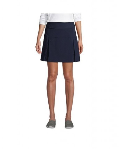 School Uniform Women's Active Skort Above the Knee Blue $25.94 Skirts