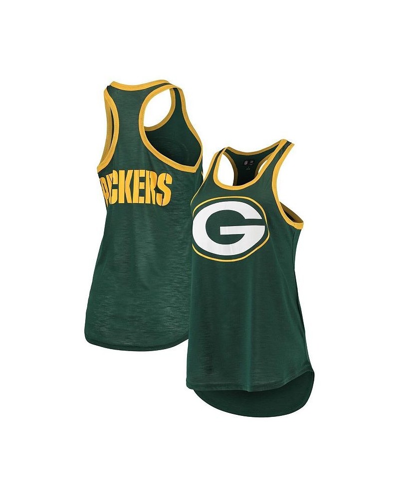 Women's Green Green Bay Packers Tater Tank Top Green $20.39 Tops