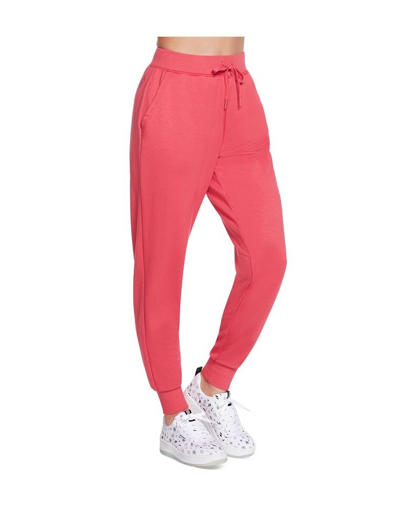 Women's SKECHLUXE™ Restful Crewneck & Drawstring Jogger Pants Raspberry Wine $13.50 Pants