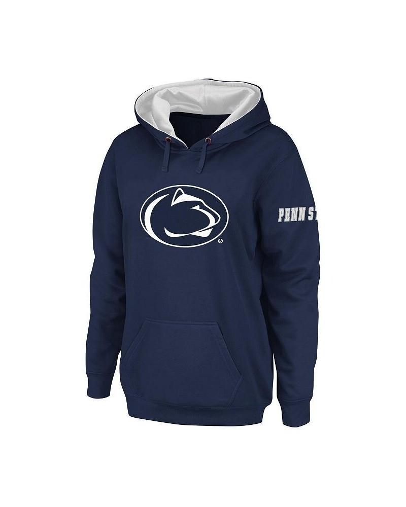 Women's Navy Penn State Nittany Lions Big Logo Pullover Hoodie Navy $31.19 Sweatshirts