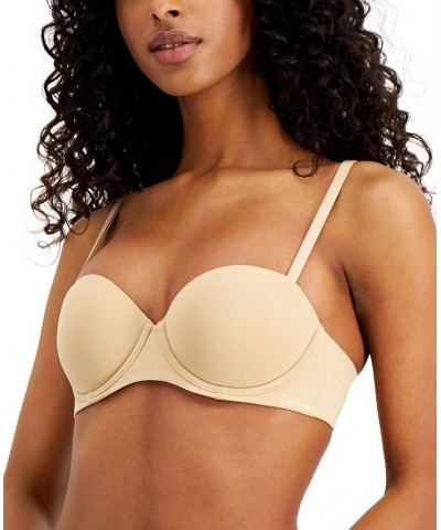 Women's Naked Glamour Strapless Push-Up Bra Tan/Beige $27.04 Bras