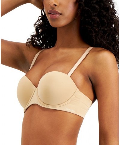 Women's Naked Glamour Strapless Push-Up Bra Tan/Beige $27.04 Bras