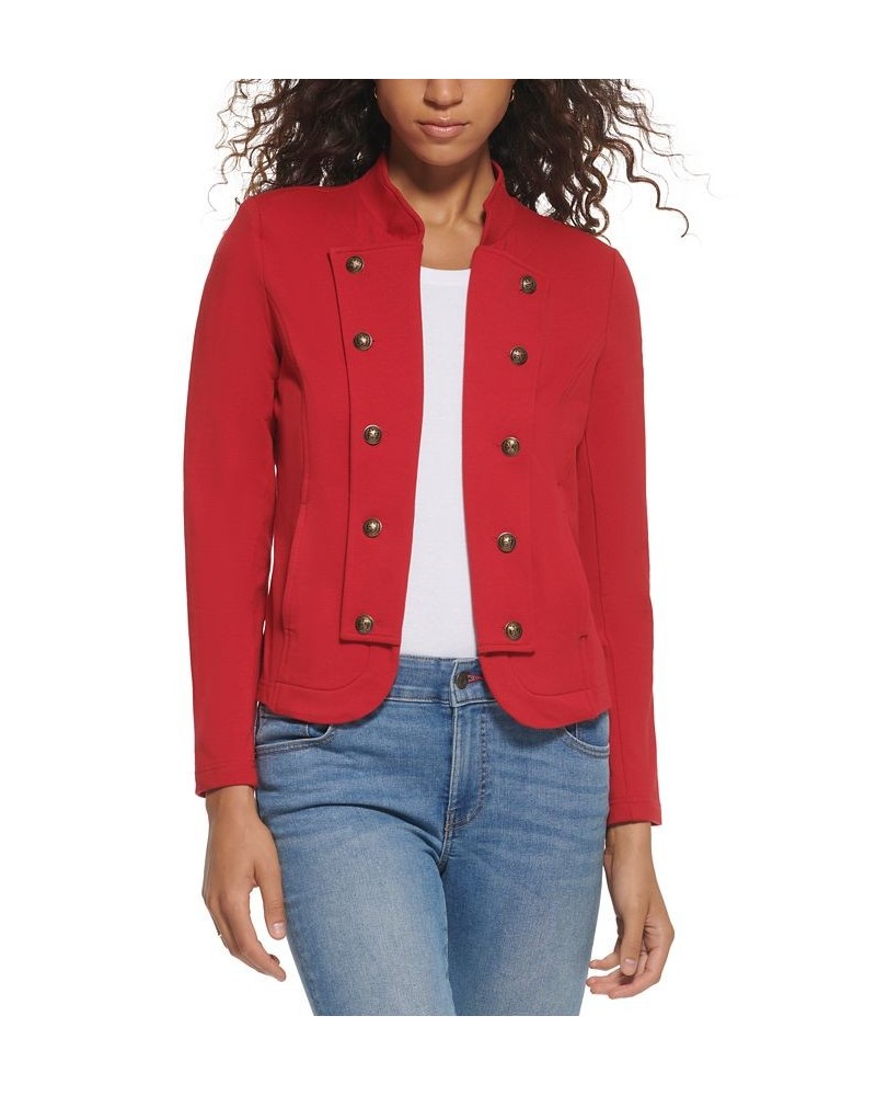 Women's Military Band Jacket Red $33.67 Jackets