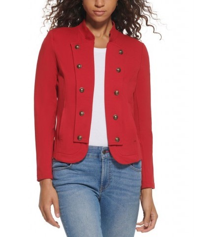 Women's Military Band Jacket Red $33.67 Jackets