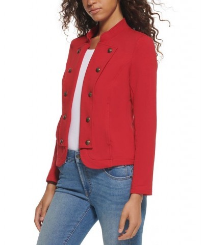 Women's Military Band Jacket Red $33.67 Jackets