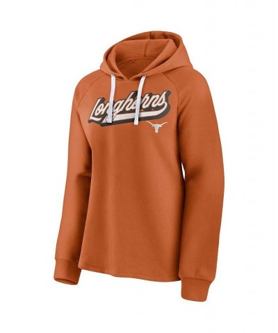 Women's Branded Texas Orange Texas Longhorns Script Raglan Pullover Hoodie Texas Orange $34.44 Sweatshirts