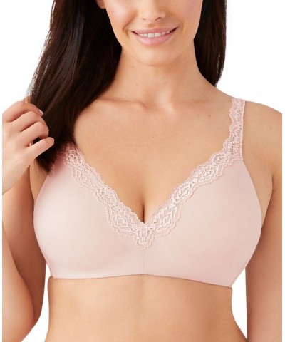 Women's Softly Styled Wirefree Contour T-Shirt Bra 856301 Pink $42.00 Bras