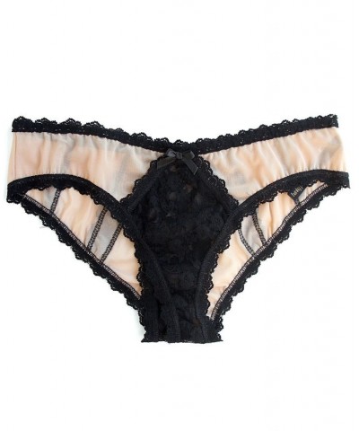 After Midnight Crotchless Bikini Lingerie 252112 Mocha/Black $20.06 Panty