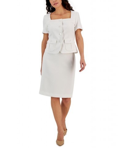 Women's Pull-On Stretch Pencil Skirt Lily White $35.55 Skirts