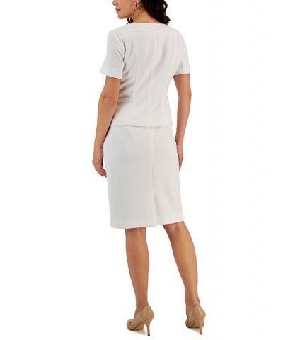 Women's Pull-On Stretch Pencil Skirt Lily White $35.55 Skirts