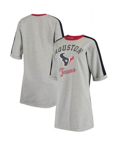 Women's Heather Gray Houston Texans Turnover Tee Dress Heathered Gray $34.79 Dresses