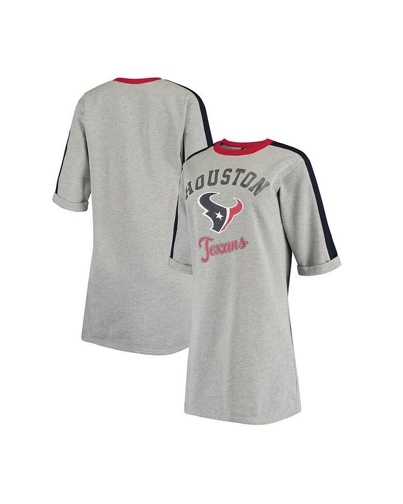 Women's Heather Gray Houston Texans Turnover Tee Dress Heathered Gray $34.79 Dresses