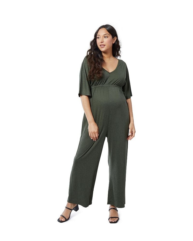 Women's Maternity Everywear Jumpsuit Olive $33.60 Pants