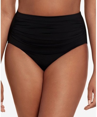 Beach Club High-Waist Bikini Bottoms Black $32.00 Swimsuits