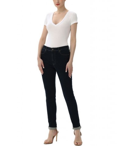 Women's V-neck Basic Bodysuit Top White $25.48 Tops